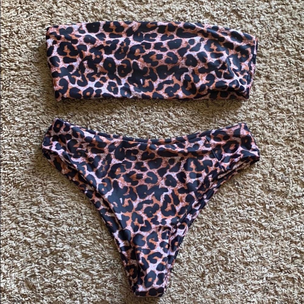 High waisted bikini set